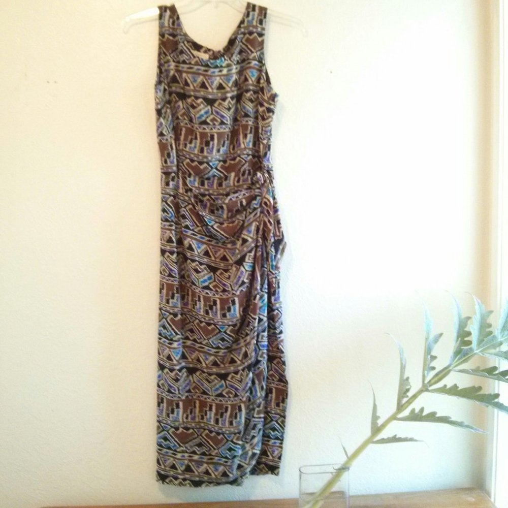 Vintage 100% Silk Sarong Dress